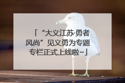 “大义江苏·勇者风尚”见义勇为专题专栏正式上线啦~