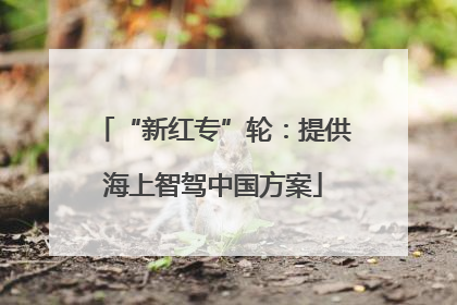 “新红专”轮：提供海上智驾中国方案