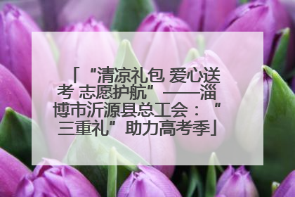 “清凉礼包 爱心送考 志愿护航”——淄博市沂源县总工会：“三重礼”助力高考季