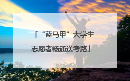 “蓝马甲”大学生志愿者畅通送考路
