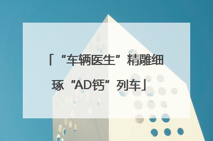 “车辆医生”精雕细琢“AD钙”列车
