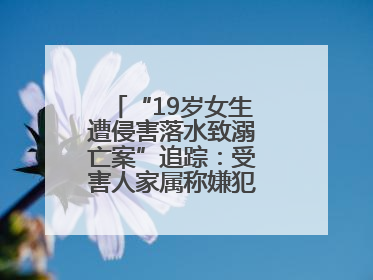“19岁女生遭侵害落水致溺亡案”追踪：受害人家属称嫌犯已被执行死刑