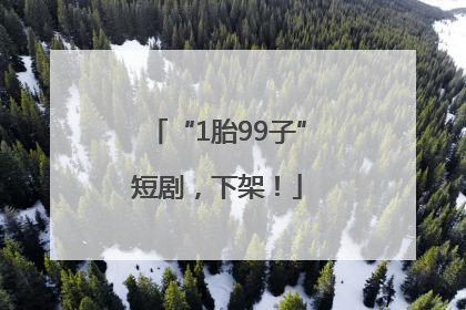 “1胎99子”短剧，下架！