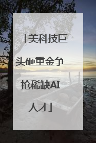 美科技巨头砸重金争抢稀缺AI人才