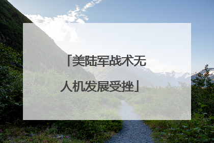 美陆军战术无人机发展受挫