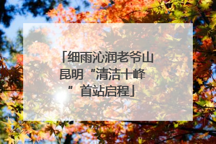 细雨沁润老爷山 昆明“清洁十峰”首站启程