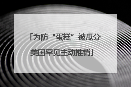 为防“蛋糕”被瓜分 美国罕见主动推销