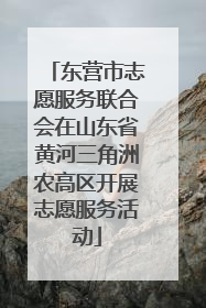 东营市志愿服务联合会在山东省黄河三角洲农高区开展志愿服务活动