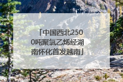 中国西北2500吨聚氯乙烯经湖南怀化首发越南