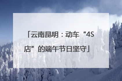 云南昆明：动车“4S店”的端午节日坚守