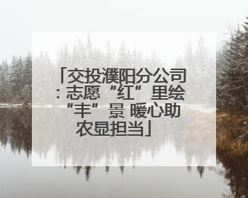 交投濮阳分公司：志愿“红”里绘“丰”景 暖心助农显担当