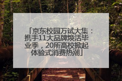 京东校园万试大集：携手11大品牌焕活毕业季，20所高校掀起体验式消费热潮