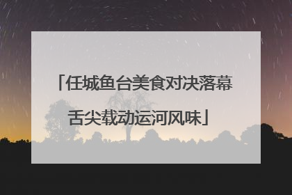 任城鱼台美食对决落幕 舌尖载动运河风味