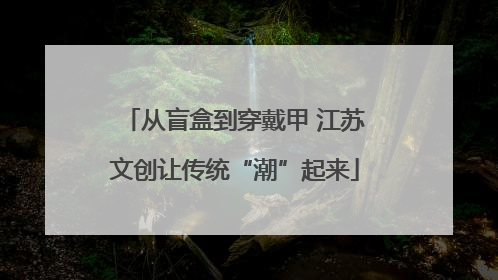 从盲盒到穿戴甲 江苏文创让传统“潮”起来