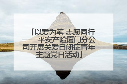 以爱为笔 志愿同行——平安产险厦门分公司开展关爱自闭症青年主题党日活动