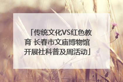 传统文化VS红色教育 长春市文庙博物馆开展社科普及周活动