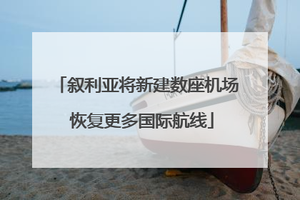 叙利亚将新建数座机场 恢复更多国际航线