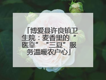 博爱县许良镇卫生院：麦香里的“医靠”“三夏”服务温暖农户心