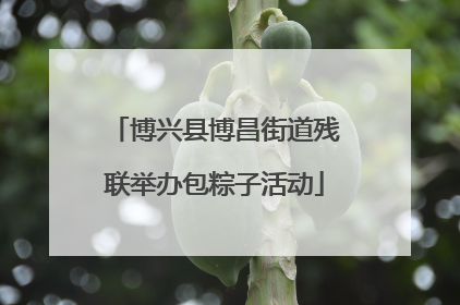 博兴县博昌街道残联举办包粽子活动
