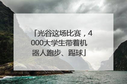光谷这场比赛，4000大学生带着机器人跑步、踢球