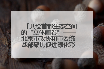 共绘首都生态空间的“立体画卷”——北京市政协和市委统战部聚焦促进绿化彩化美化生态空间建设联合协商议政