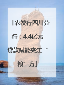 农发行四川分行：4.4亿元贷款赋能夹江“粮”方