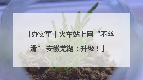 办实事｜火车站上网“不丝滑” 安徽芜湖：升级！