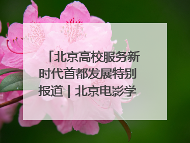 北京高校服务新时代首都发展特别报道｜北京电影学院：以光影为笔 绘就首都高质量发展新画卷