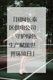 国网长泰区供电公司：守护绿色生产赋能世界环境日