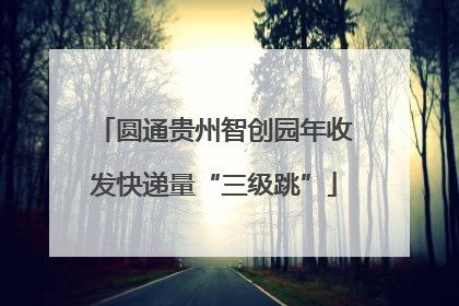 圆通贵州智创园年收发快递量“三级跳”