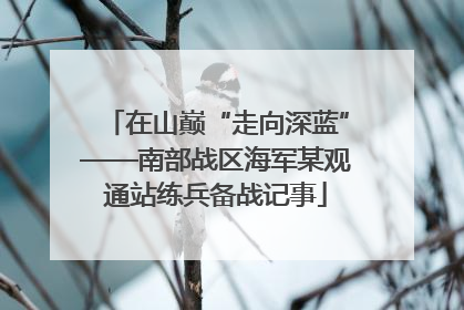 在山巅“走向深蓝”——南部战区海军某观通站练兵备战记事