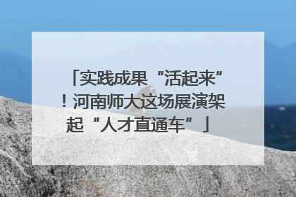 实践成果“活起来”！河南师大这场展演架起“人才直通车”
