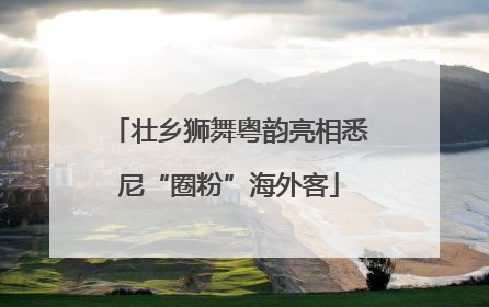 壮乡狮舞粤韵亮相悉尼“圈粉”海外客