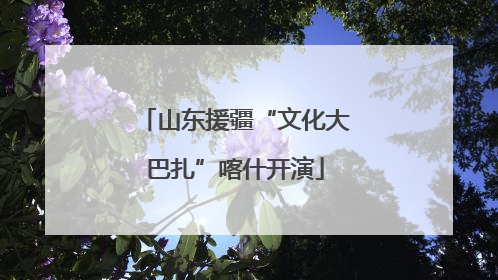 山东援疆“文化大巴扎”喀什开演