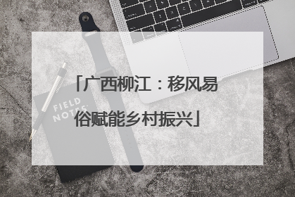 广西柳江：移风易俗赋能乡村振兴