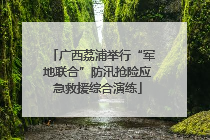广西荔浦举行“军地联合”防汛抢险应急救援综合演练