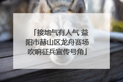 接地气有人气 益阳市赫山区龙舟赛场吹响征兵宣传号角