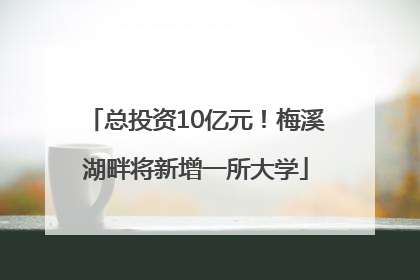 总投资10亿元！梅溪湖畔将新增一所大学