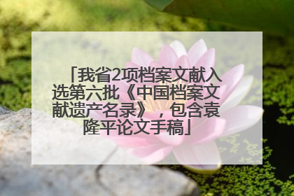 我省2项档案文献入选第六批《中国档案文献遗产名录》，包含袁隆平论文手稿