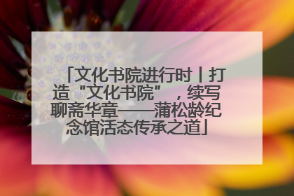 文化书院进行时丨打造“文化书院”，续写聊斋华章——蒲松龄纪念馆活态传承之道