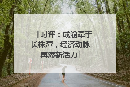 时评：成渝牵手长株潭，经济动脉再添新活力
