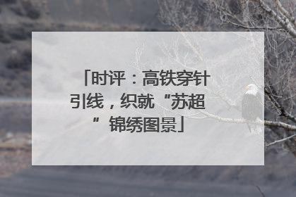 时评：高铁穿针引线，织就“苏超”锦绣图景
