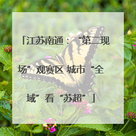 江苏南通：“第二现场”观赛区 城市“全域”看“苏超”