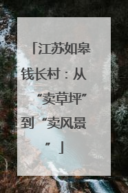 江苏如皋钱长村：从“卖草坪”到“卖风景”