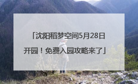 沈阳稻梦空间5月28日开园！免费入园攻略来了