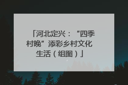 河北定兴：“四季村晚”添彩乡村文化生活（组图）