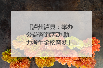 泸州泸县：举办公益咨询活动 助力考生金榜圆梦