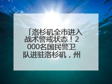 洛杉矶全市进入战术警戒状态！2000名国民警卫队进驻洛杉矶，州长市长齐批特朗普“制造混乱”
