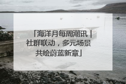 海洋月每周潮讯｜社群联动，多元场景共绘蔚蓝新章