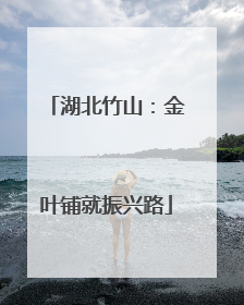 湖北竹山：金叶铺就振兴路